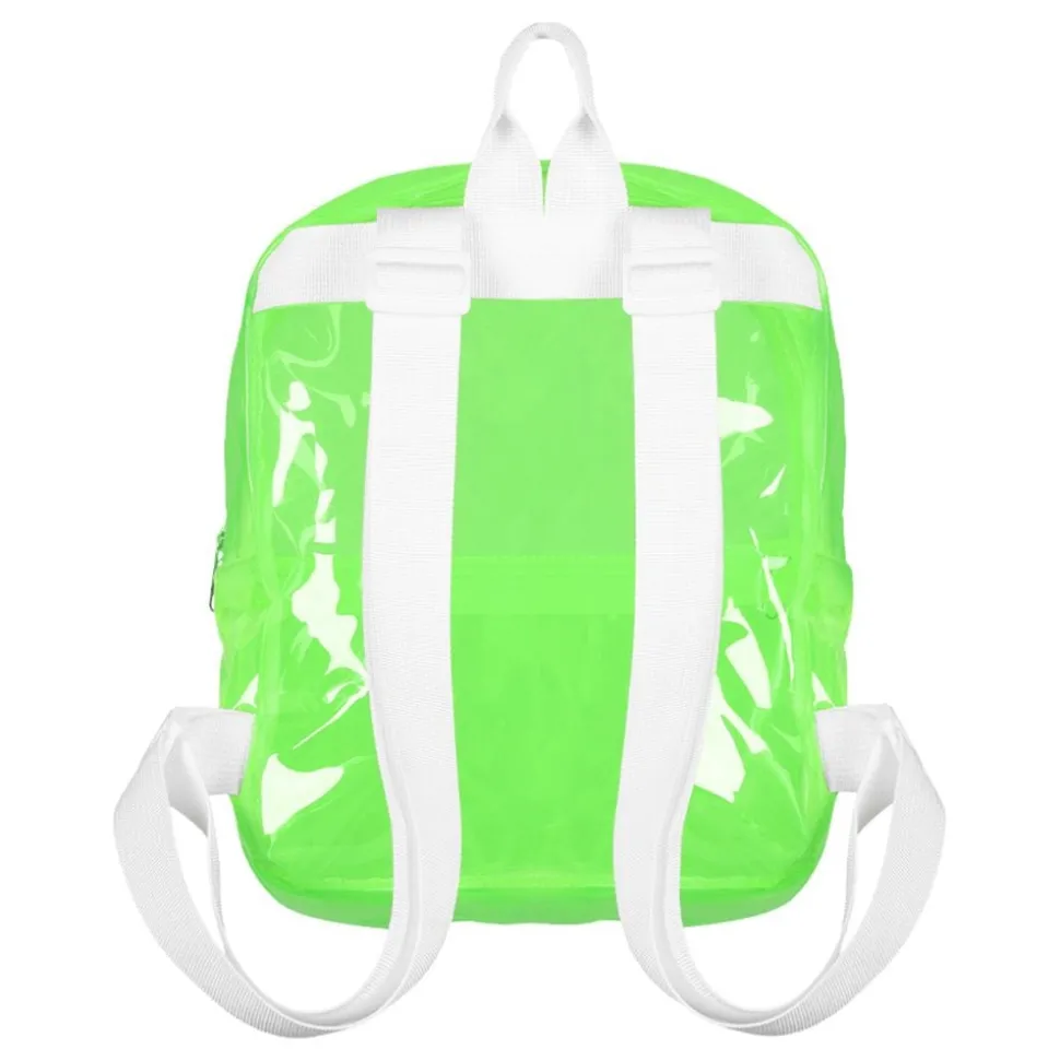 Ryggsäck Transparent Neongrön