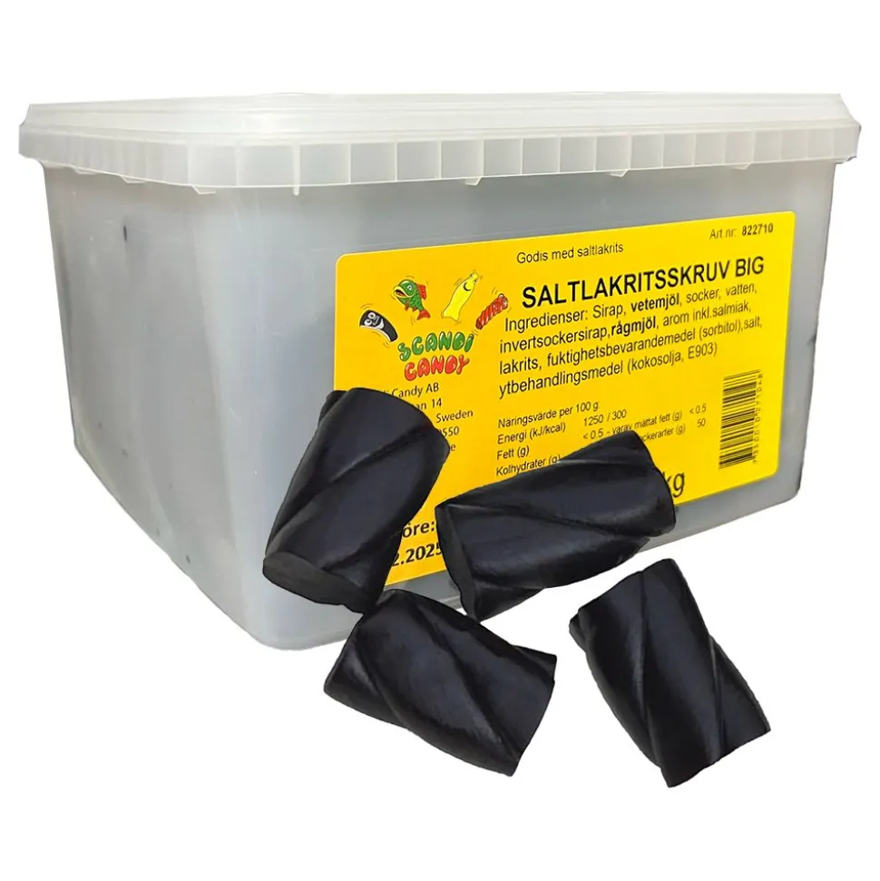 Saltlakritsskruv Big Storpack