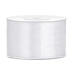 Satinband Vit