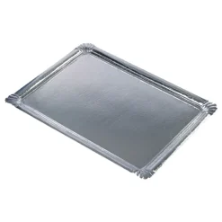 Serveringsfat Papp Rektangulär Silver