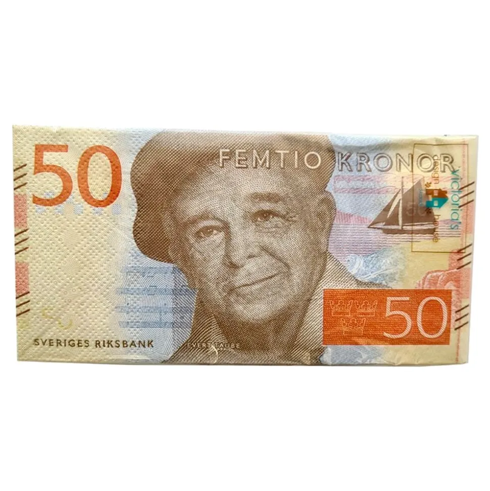 Servetter 50-kronorssedlar