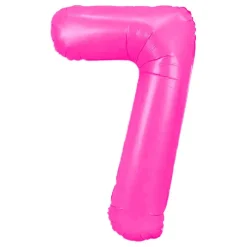 Sifferballong Neonrosa