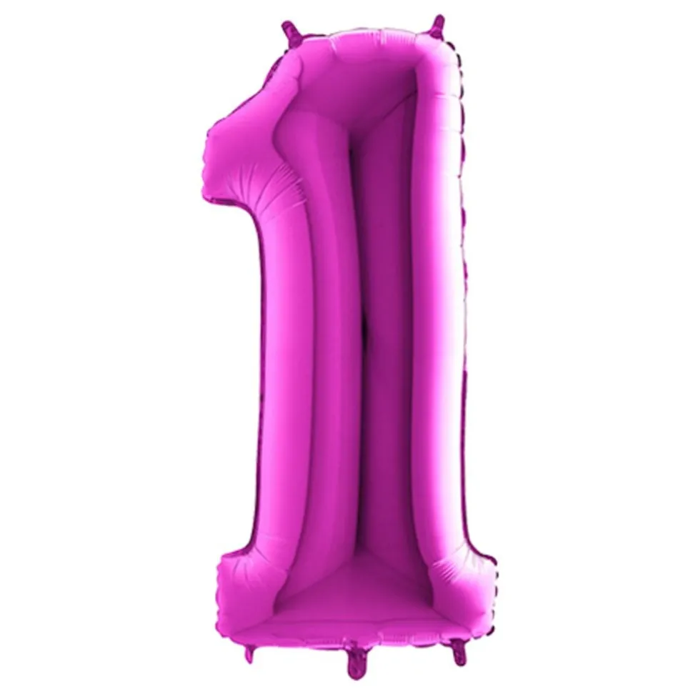 Sifferballong Lila Metallic