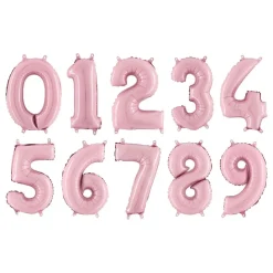 Sifferballong Mini Ljusrosa Pastell