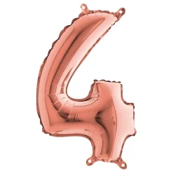 Sifferballong Mini Roséguld Metallic
