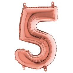 Sifferballong Mini Roséguld Metallic