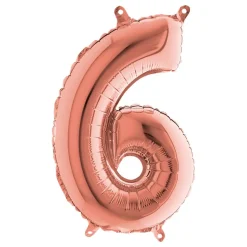 Sifferballong Mini Roséguld Metallic
