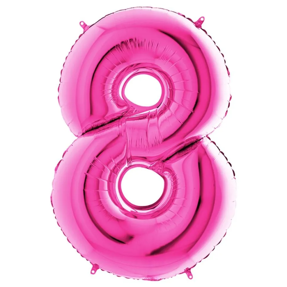 Sifferballong Rosa Metallic