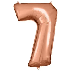 Sifferballong Roséguld Metallic