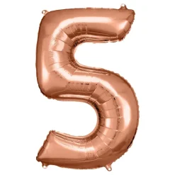 Sifferballong Roséguld Metallic