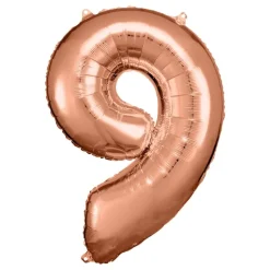 Sifferballong Roséguld Metallic