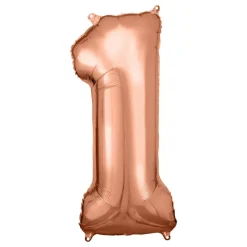 Sifferballong Roséguld Metallic