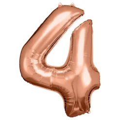 Sifferballong Roséguld Metallic