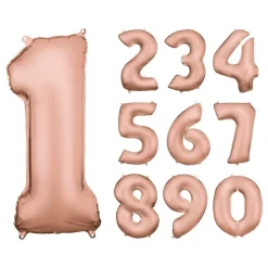 Sifferballong Roséguld Satin
