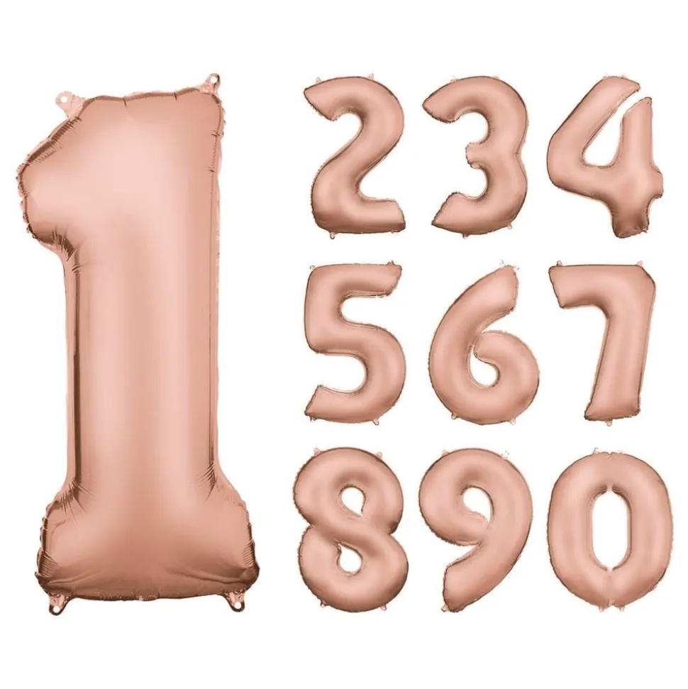 Sifferballong Roséguld Satin