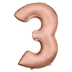 Sifferballong Roséguld Satin