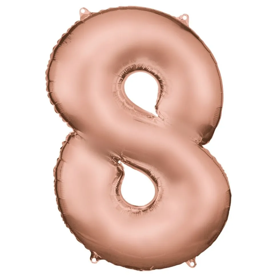 Sifferballong Roséguld Satin
