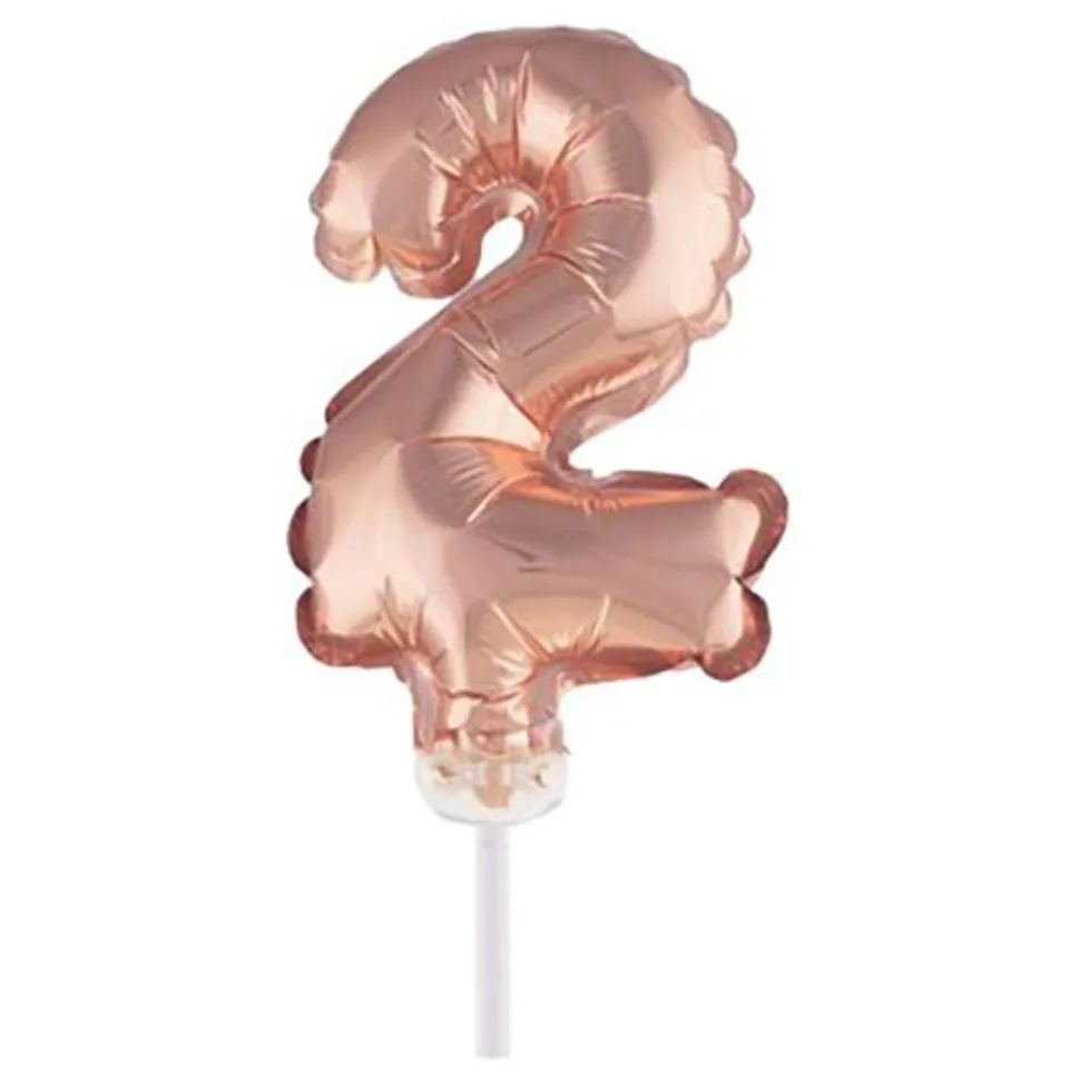 Sifferballong Tårtdekoration Roséguld