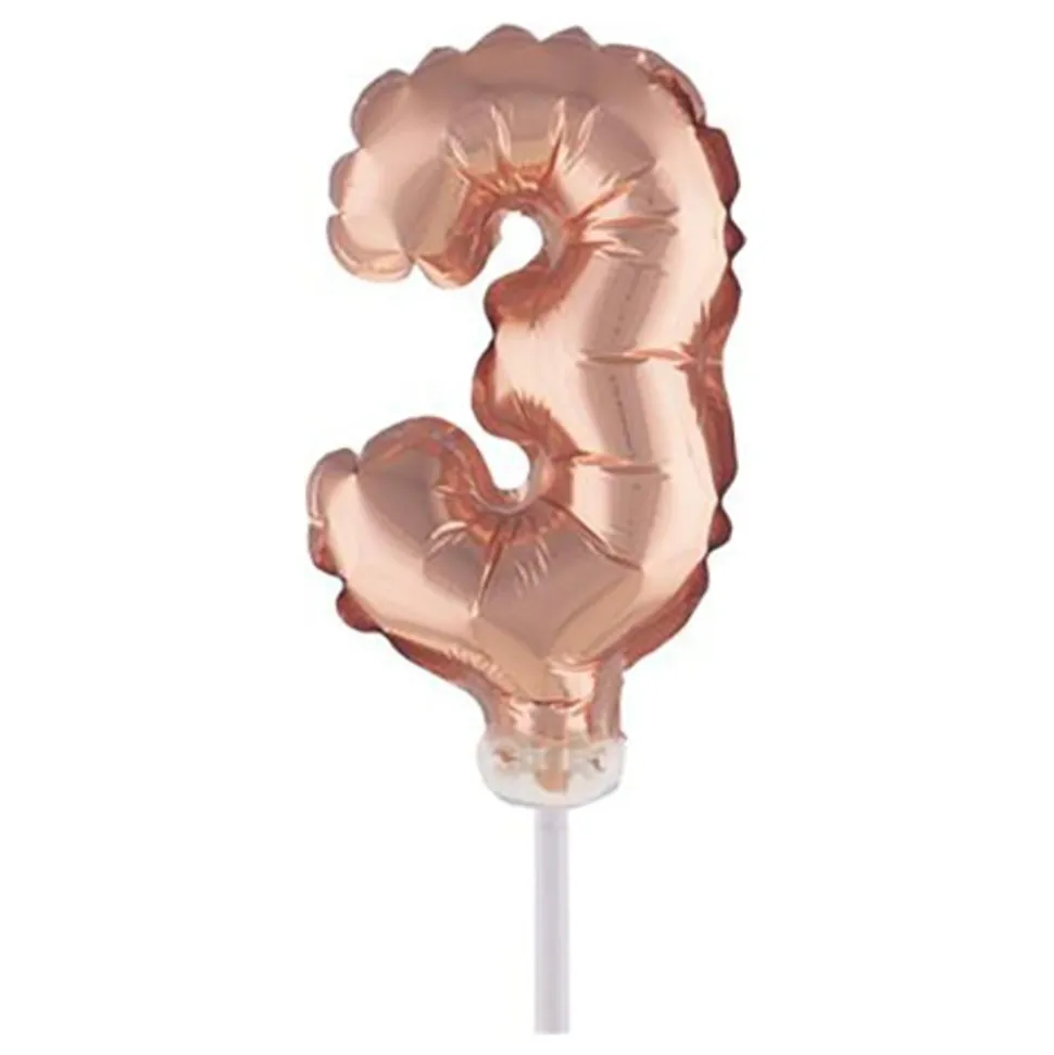 Sifferballong Tårtdekoration Roséguld