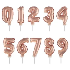 Sifferballong Tårtdekoration Roséguld
