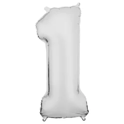 Sifferballong Vit Satin