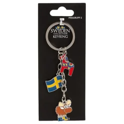 Souvenir Nyckelring Sweden Häst/Älg