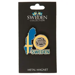 Souvenir Sweden Karta Magnet