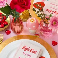 Stearinljus Svamp Rosa