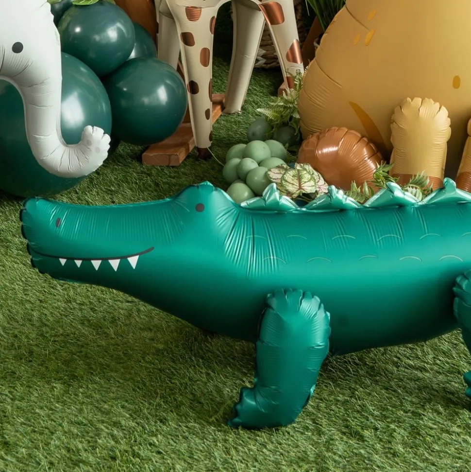 Stående Folieballong Krokodil