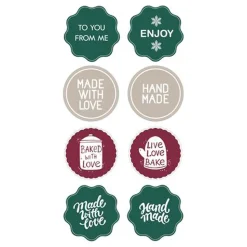 Stickers Jul med Text