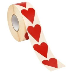 Stickers på Rulle Hjärtan Röd