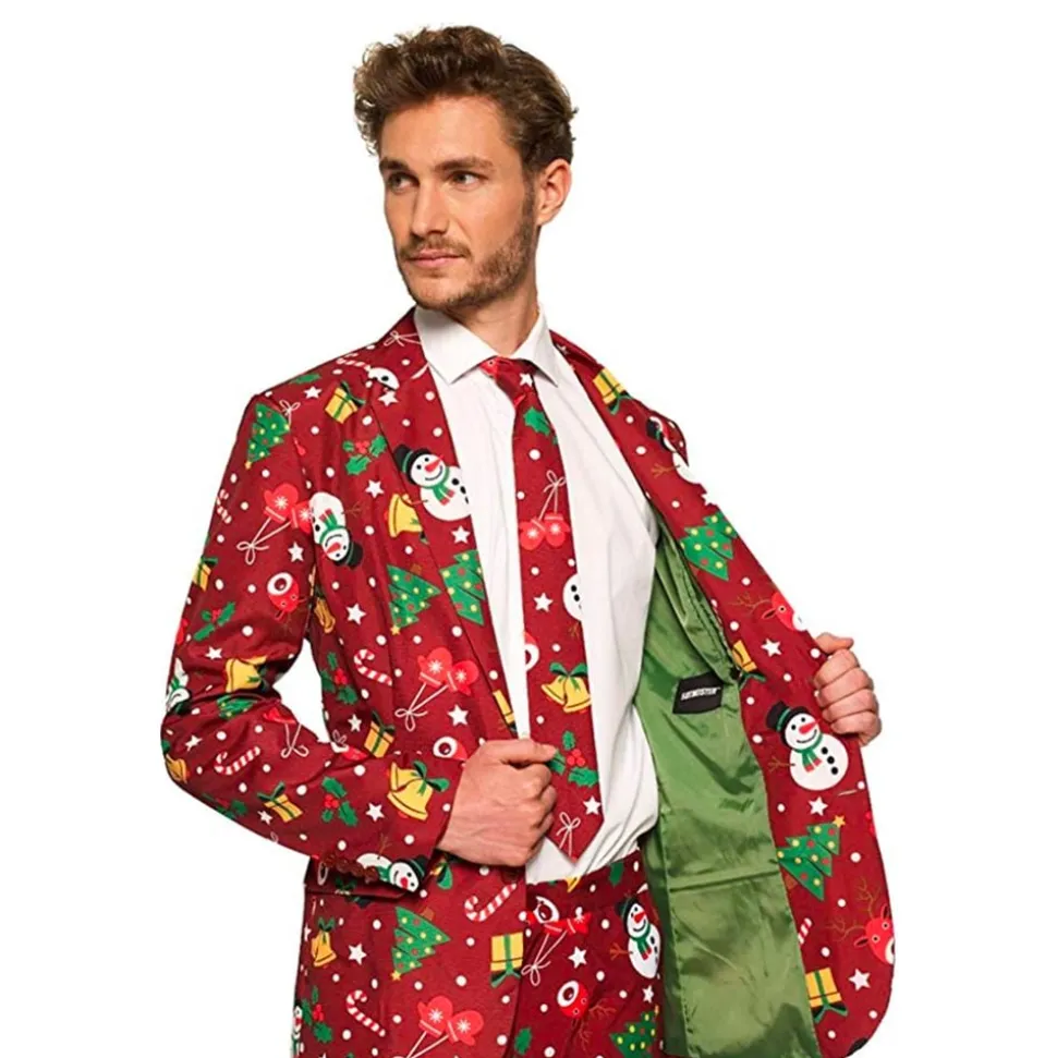 Suitmeister Christmas Red Icons Light Up Kavaj