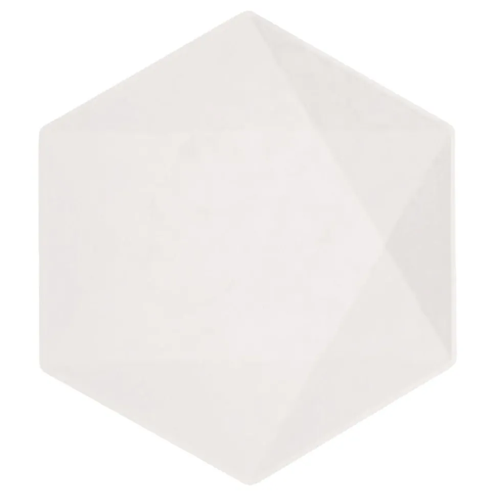 Tallrikar Hexagonala Vert Decor Vit