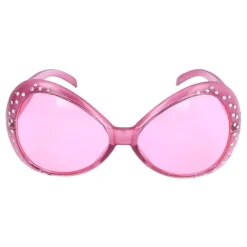 50-tals Glasögon Rosa med Strass
