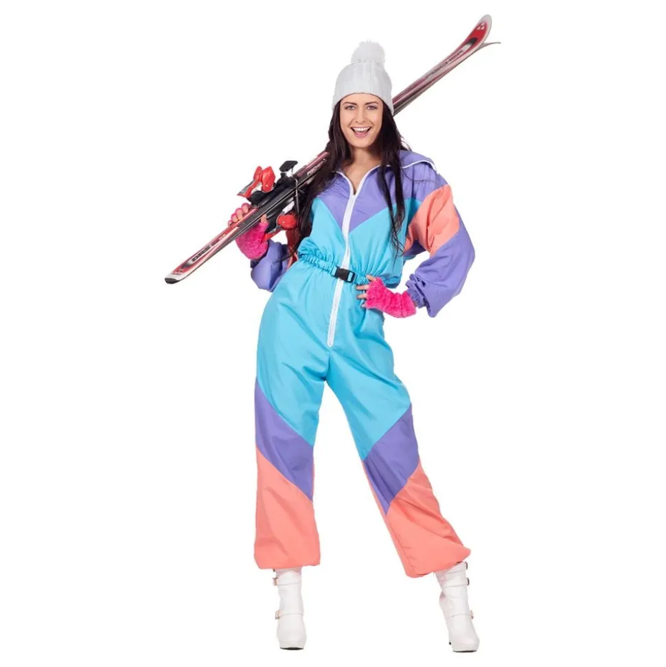 80-tals Retro Skiddress Dam Maskeraddräkt