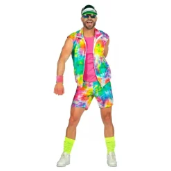 80-tals Aerobics Kille Maskeraddräkt