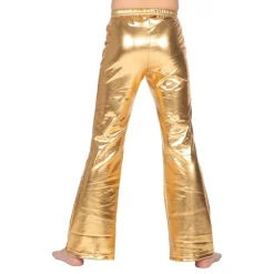 70-tals Byxor för Barn Guld Metallic