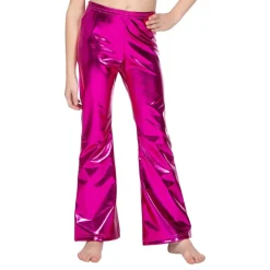 70-tals Byxor för Barn Rosa Metallic