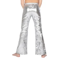 70-tals Byxor för Barn Silver Metallic