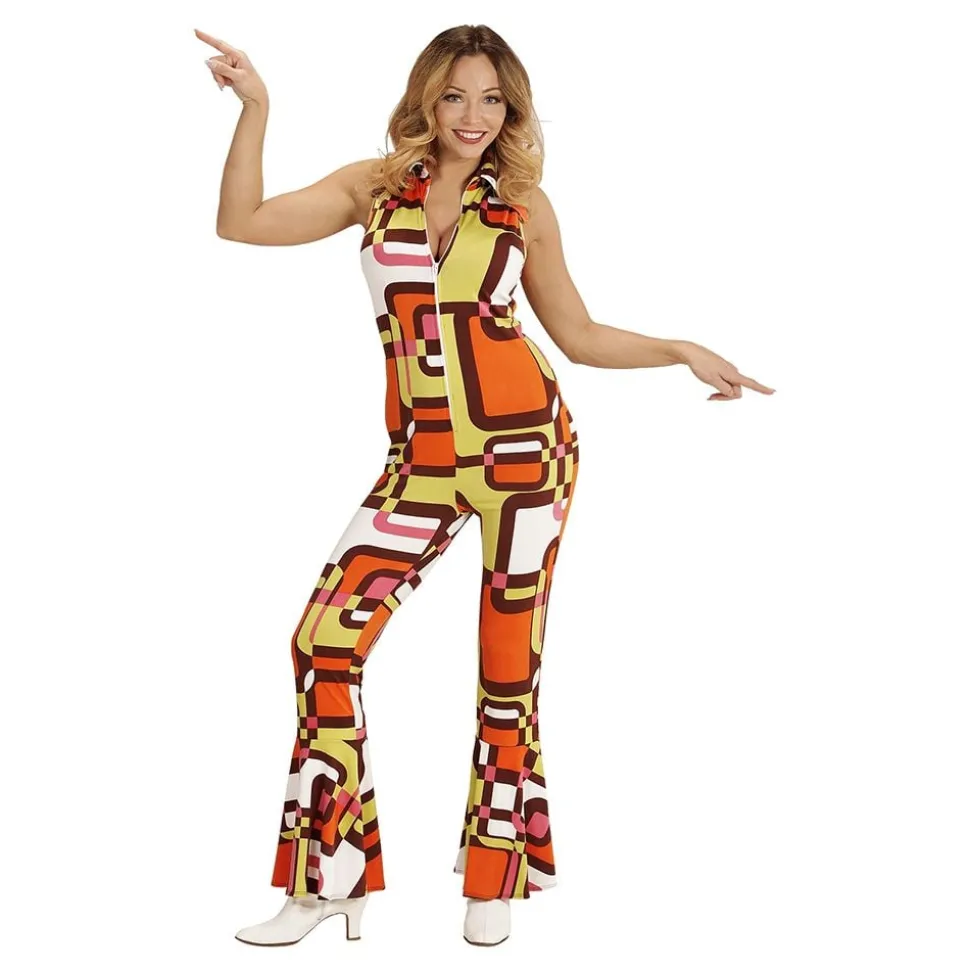 70-tals Jumpsuit Dam Maskeraddräkt
