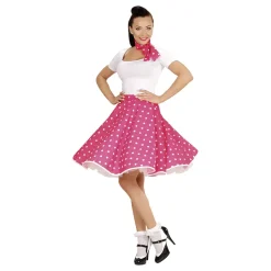 50-tals Kjol Rosa Maskeraddräkt