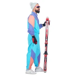 80-tals Retro Skidoverall Herr Maskeraddräkt