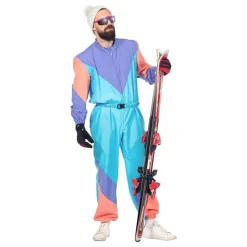80-tals Retro Skidoverall Herr Maskeraddräkt