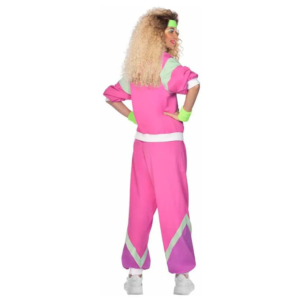 80-tals Träningsoverall Rosa Maskeraddräkt