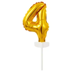 Tårtdekoration Sifferballong Mini Guld