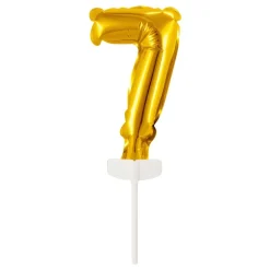 Tårtdekoration Sifferballong Mini Guld