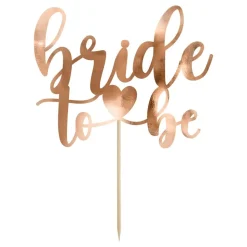 Tårtdekoration Bride To Be Rosé