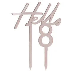 Tårtdekoration Siffra Hello