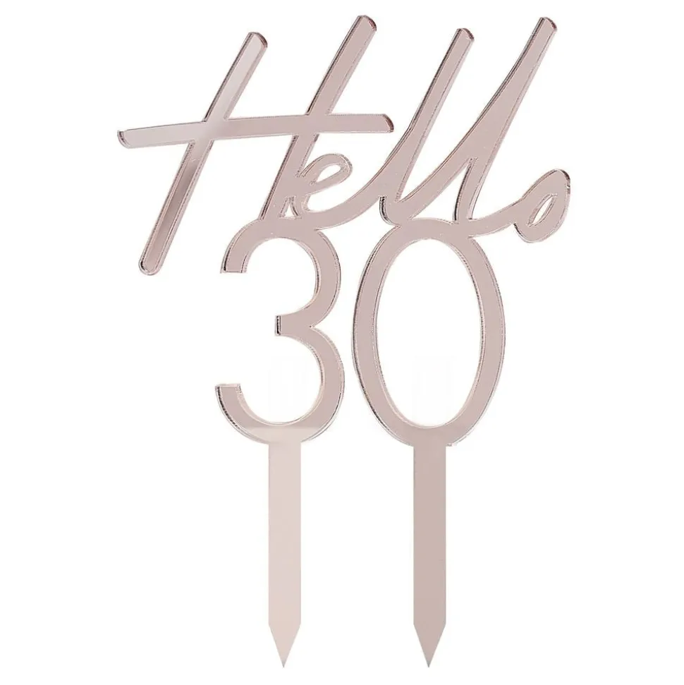 Tårtdekoration Siffra Hello