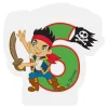 Tårtljus Siffra 6 Captain Jake